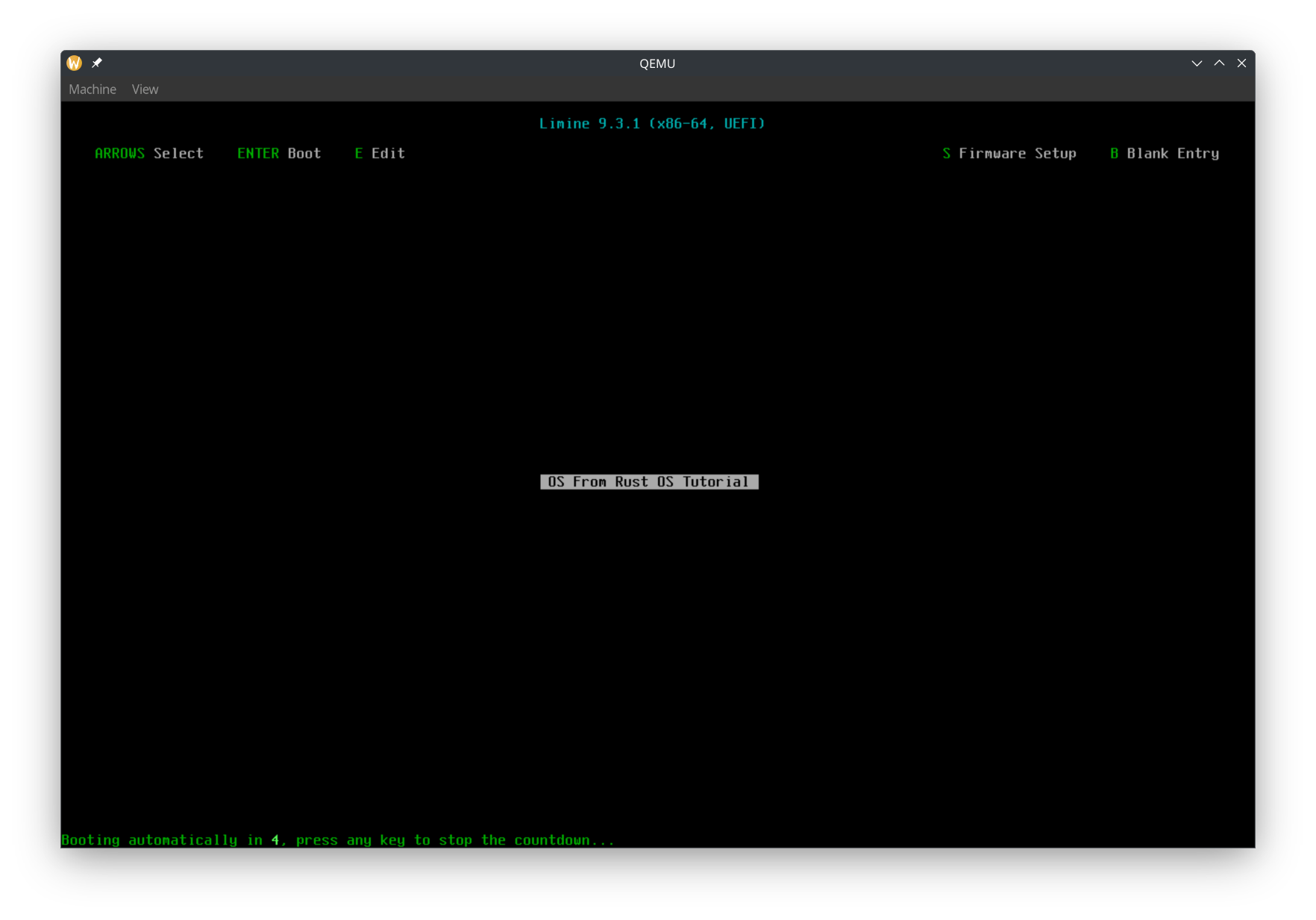 QEMU Screenshot